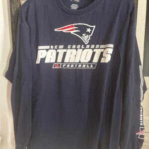 NFL New England Patriots Navy Long Sleeve Tee